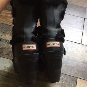 Genuine Sheepskin Lined Platform Wedge Boot